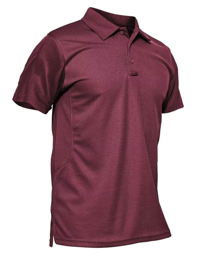 Carter Men’s Tactical Polo Shirt – Quick-Dry Piqué Fabric, Pen Pockets & Glasses Loop