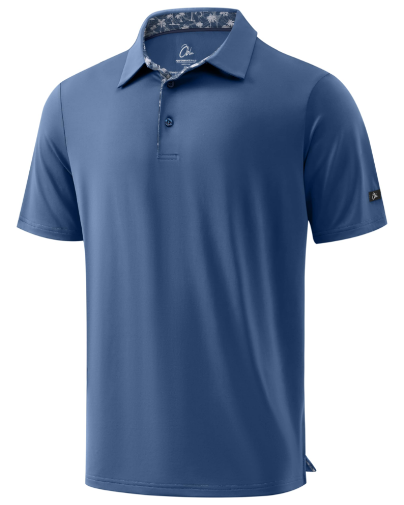 Preston Men’s Golf Polo Shirt – Quick-Dry, 4-Way Stretch & UPF 50+ Protection
