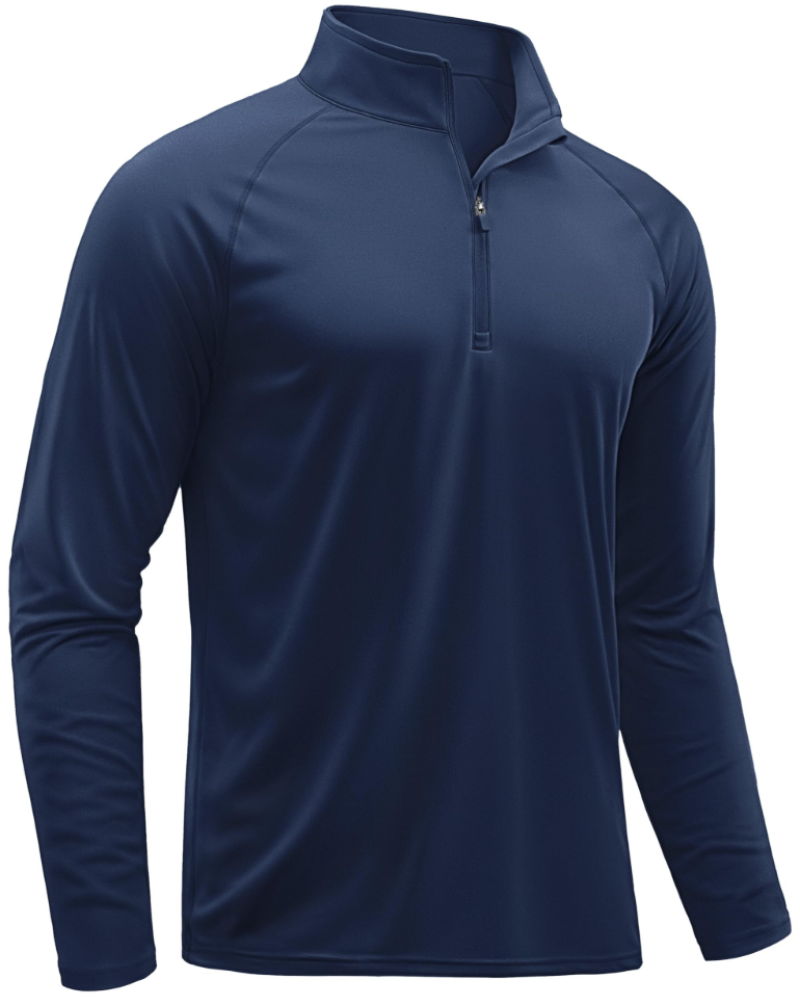 Gavin Men’s Quarter-Zip Sun Shirt – UPF 50+, Moisture-Wicking & Long Sleeves