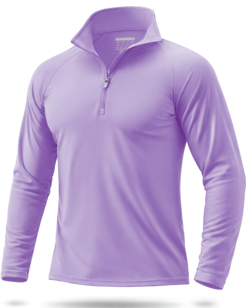 Spencer Men’s Quarter-Zip Sun Shirt – UPF 50+, Quick-Dry & 4-Way Stretch