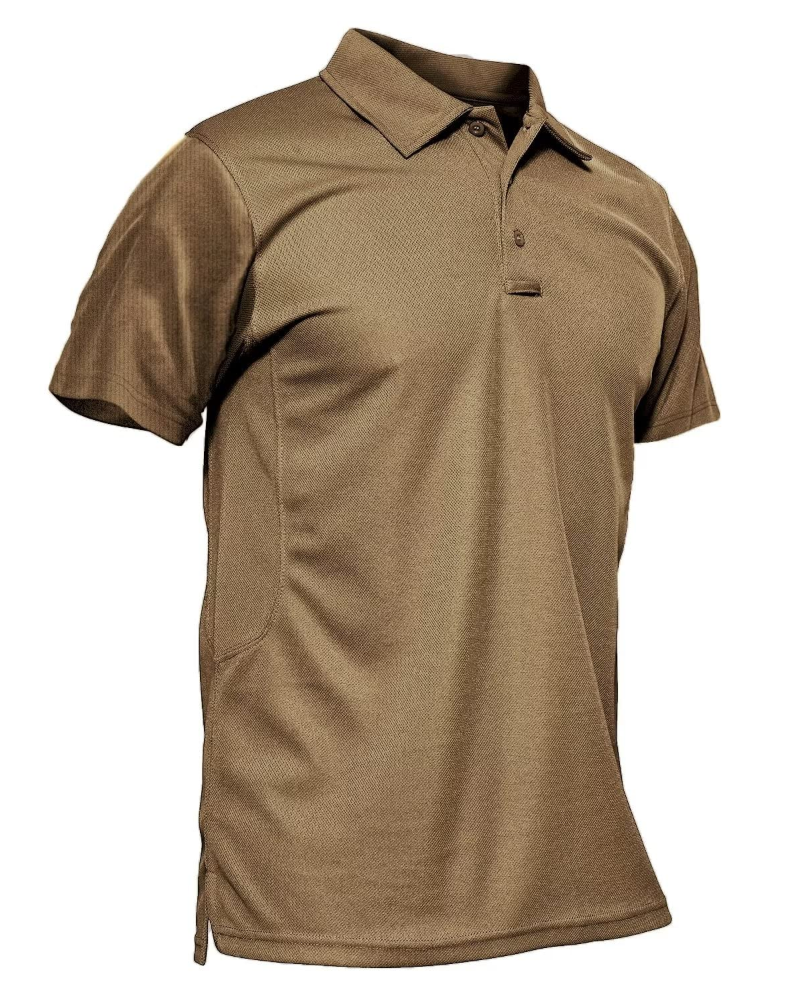 Carter Men’s Tactical Polo Shirt – Quick-Dry Piqué Fabric, Pen Pockets & Glasses Loop