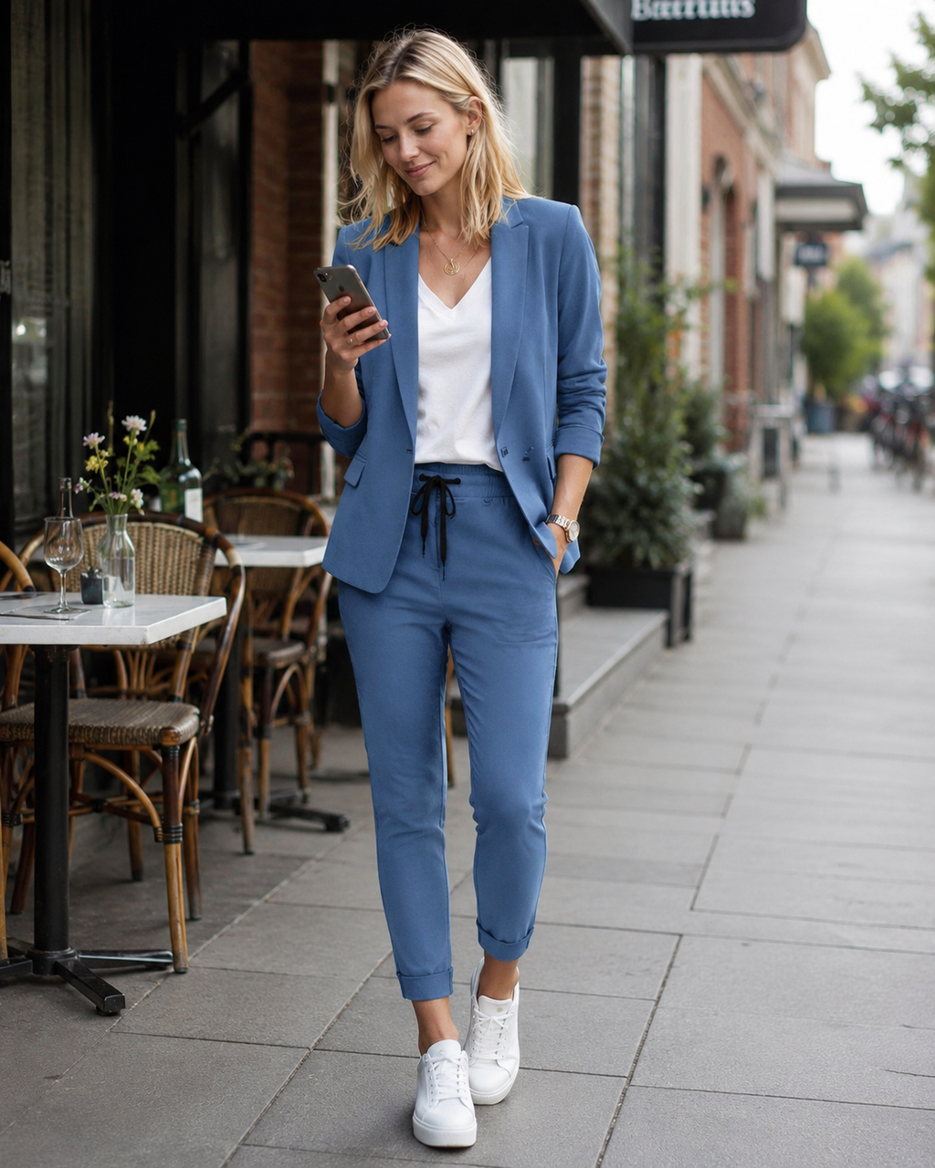 Kailani Women's Two-Piece Suit – Blazer and Pants Set for Workwear