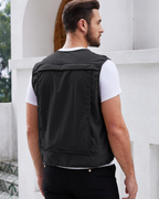 Bennett Men’s Fishing Vest – Quick-Dry Utility Safari Vest with Multiple Pockets