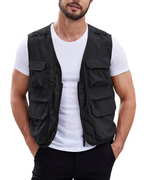 Bennett Men’s Fishing Vest – Quick-Dry Utility Safari Vest with Multiple Pockets