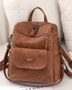 Kelsey Women’s Convertible Backpack Purse – Waterproof PU Leather, 8 Pockets & Lightweight
