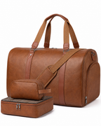 Sawyer 3-Piece Travel Duffle Bag Set – Shoe Compartment, Wet Pocket & Trolley Sleeve