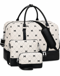 Mallory Women’s 3-Piece Weekender Bag – 21-Inch Carry-On with Shoe Compartment