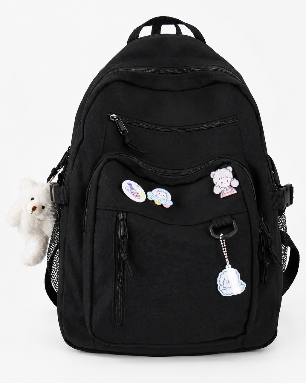 Kayla Girls School Backpack – Aesthetic Nylon Bookbag with 15.6-Inch Laptop Sleeve