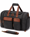 Elliot 50L Expandable Canvas Duffle Bag – Water-Resistant with Shoe Compartment