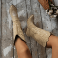 Sloan Women's Cowboy Boots – Western Mid-Heel Boots for Dresses and Jeans