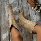 Sloan Women's Cowboy Boots – Western Mid-Heel Boots for Dresses and Jeans