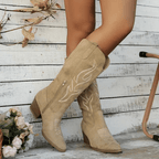 Sloan Women's Cowboy Boots – Western Mid-Heel Boots for Dresses and Jeans