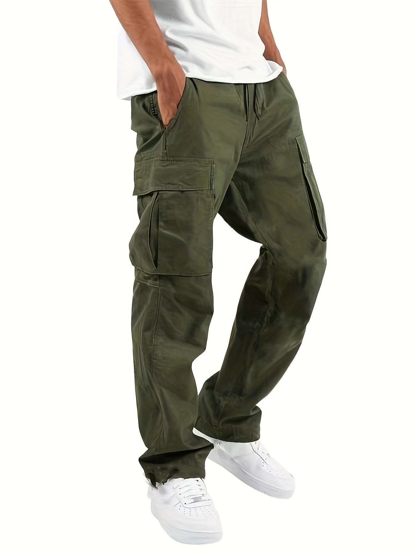 Tristan Men’s Cargo Pants – Relaxed Fit Cotton Utility Trousers with Cargo Pockets
