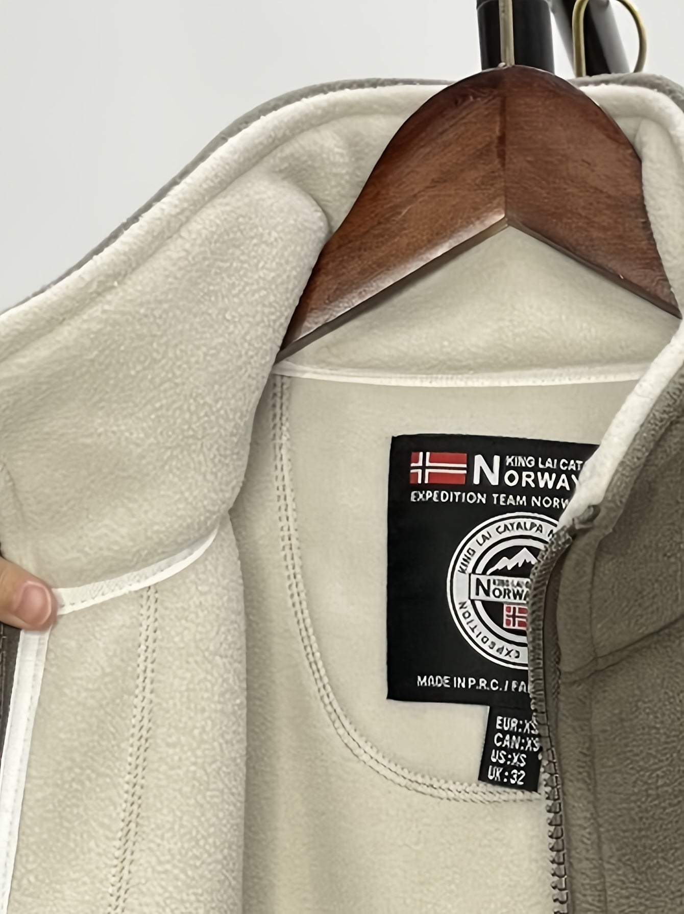 Julius Men's Fleece Jacket – Outdoor Norway High Collar Breathable Warm Layer