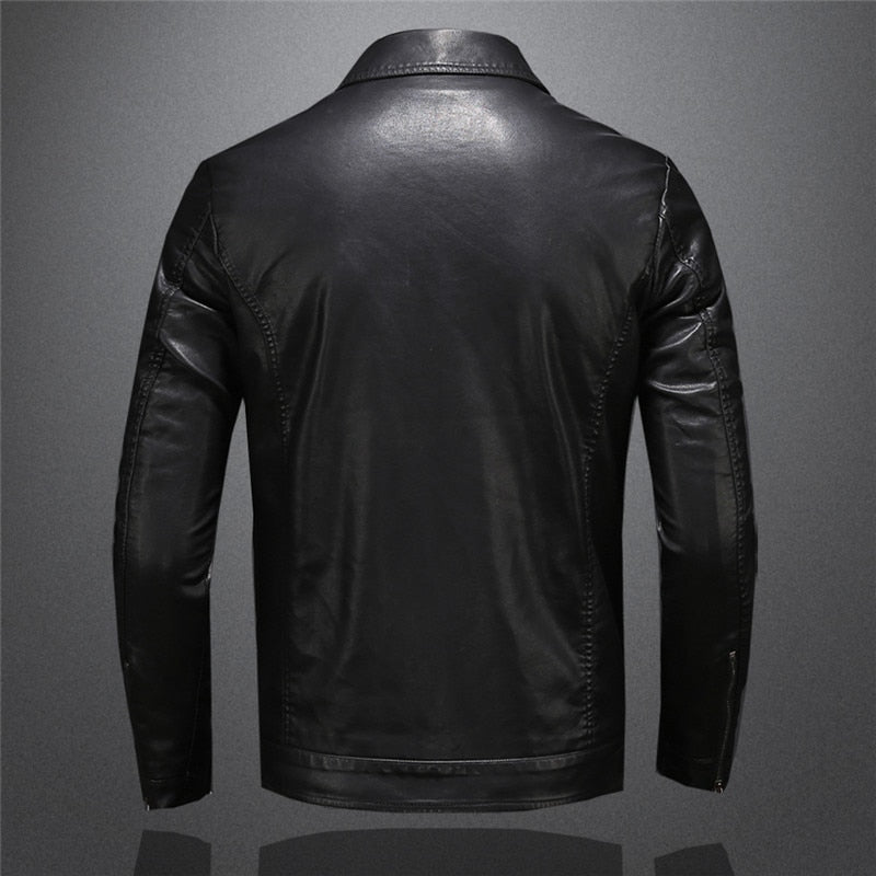 Robert Men’s Leather Jacket – Premium Slim Fit Jacket with Timeless Classic Style