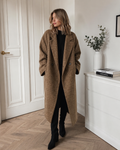 Celia Women's Oversized Wool Coat – Warm Elegant Winter Overcoat