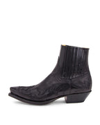 Nyomi Women's Western Leather Boots – Cowboy Style Boots with Rubber Sole