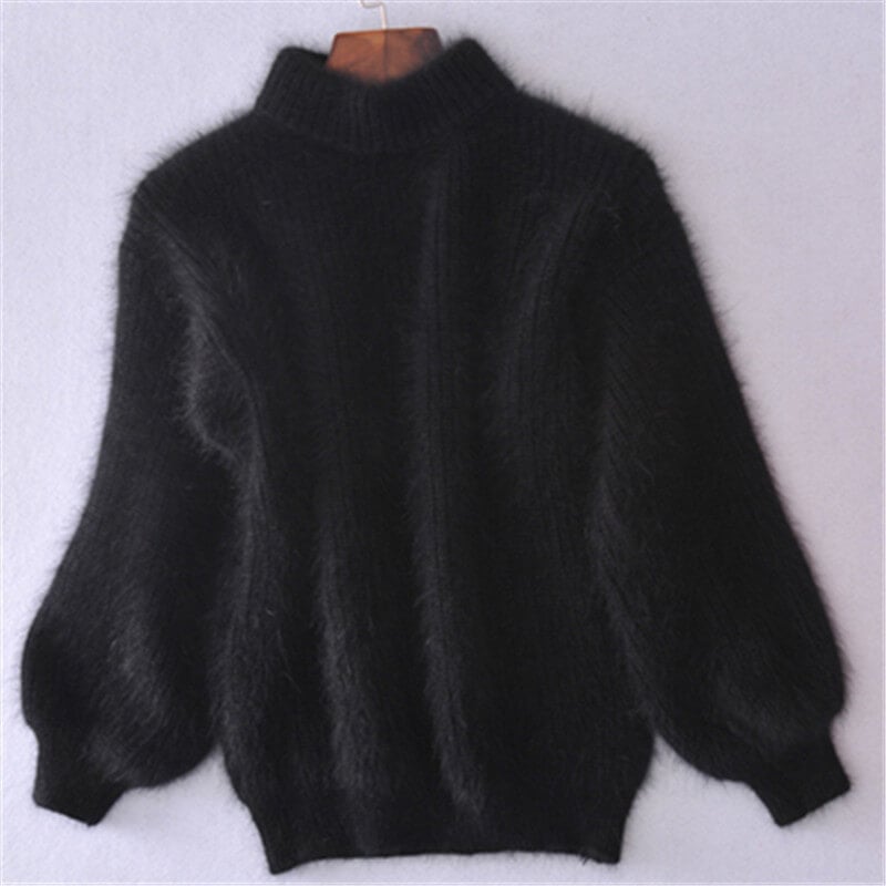 Emilie Women's Wool Knit Sweater – Loose Fit Soft Winter Pullover