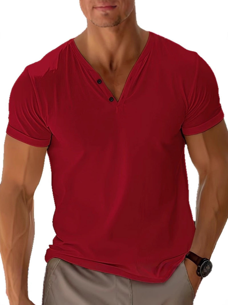 Damon Men’s Cotton T-Shirt – Breathable Short Sleeve Casual Crew Neck Summer Tee