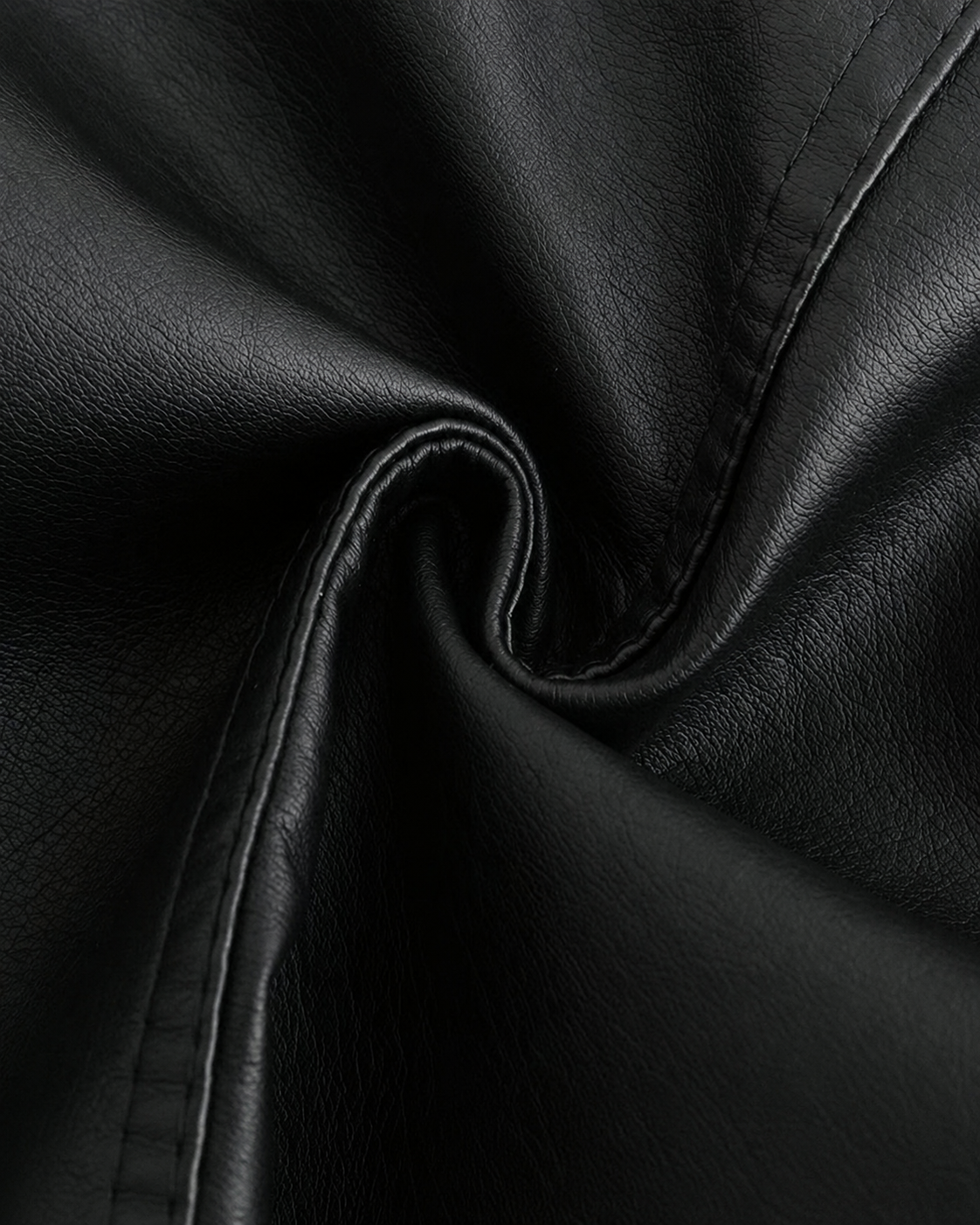 Janiyah Women's Leather Jacket – Stand Collar Zip Jacket with Pockets