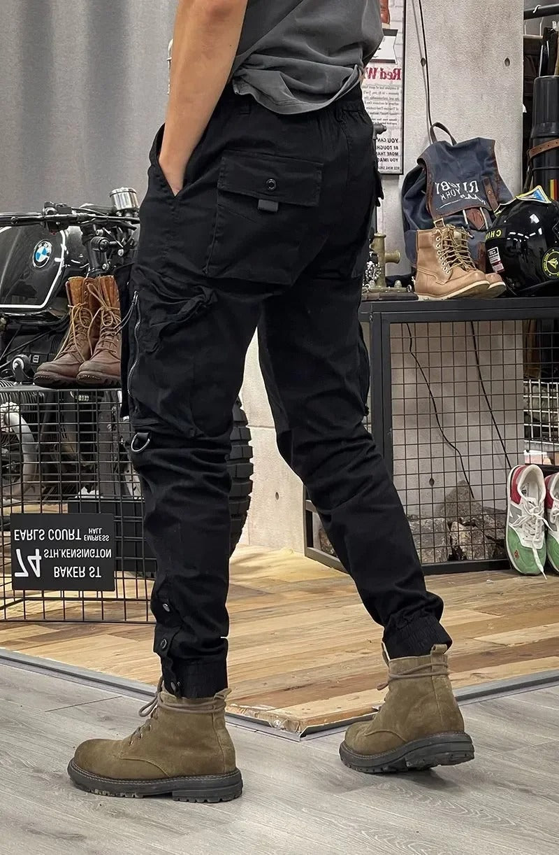 David Men’s Cargo Pants – Stretch Spandex Trousers with Multi-Pocket Comfort Fit
