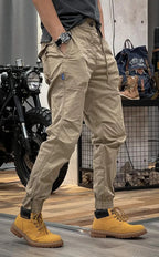 David Men’s Cargo Pants – Stretch Spandex Trousers with Multi-Pocket Comfort Fit