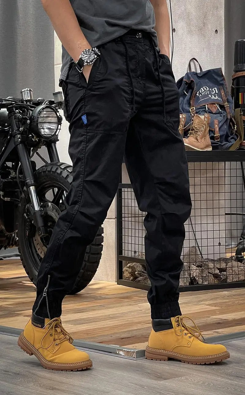 David Men’s Cargo Pants – Stretch Spandex Trousers with Multi-Pocket Comfort Fit