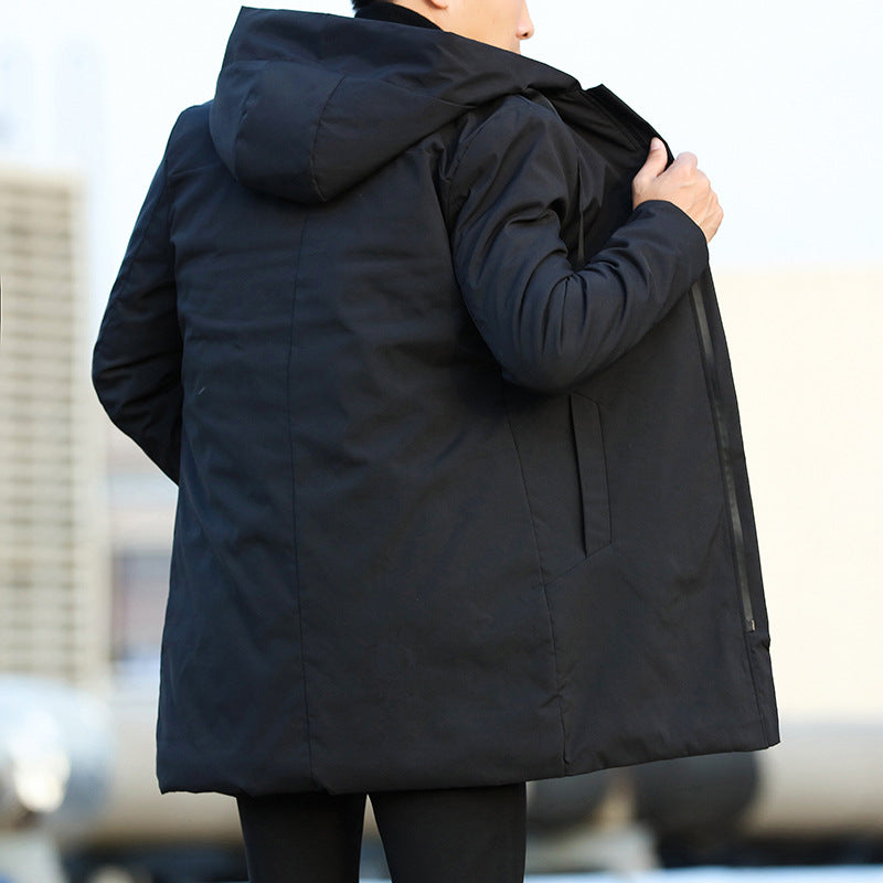 Eric Men's Winter Jacket – Long Waterproof Insulated Coat with Adjustable Hood