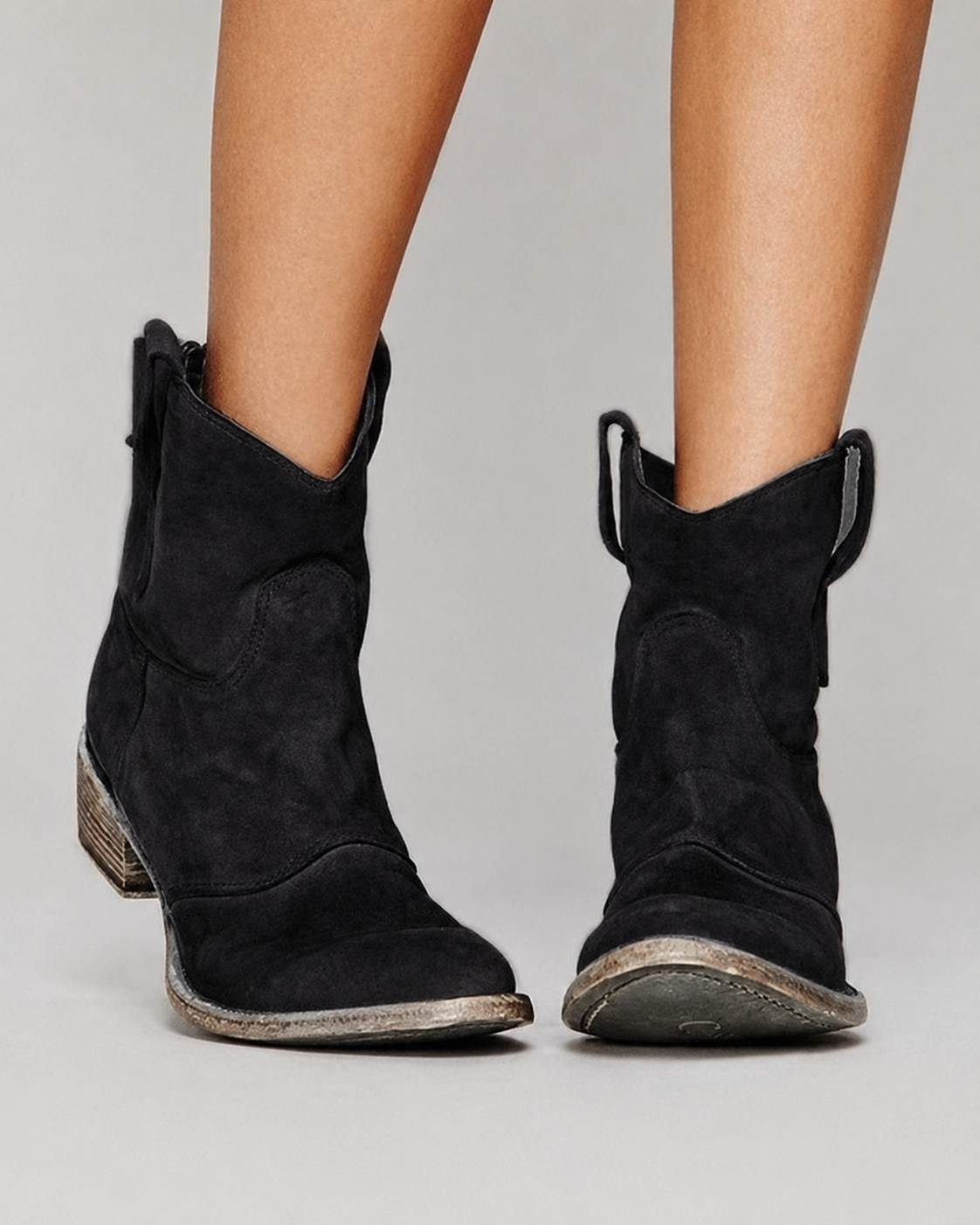 Charlotte Women's Suede Wedge Boots – Slim Fit Elegant Boots for Office and Evening
