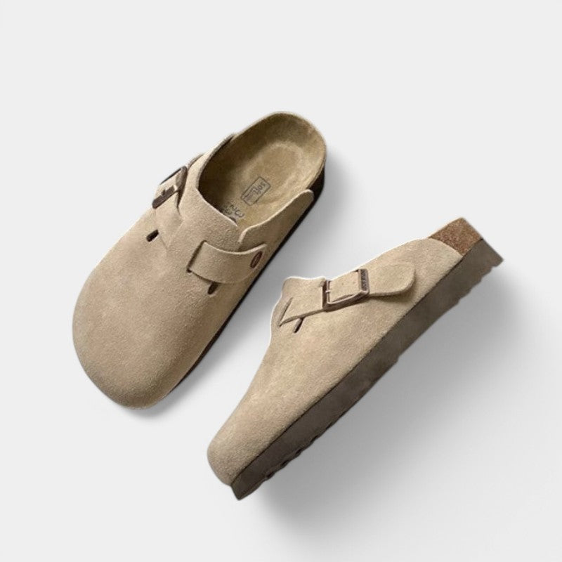 Hollie Women's Clogs – Adjustable Buckle Slip On Shoes for Casual Everyday Comfort