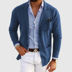 Elton Men's Wool Blazer – Classic Fit Office Formal Smart Casual Jacket