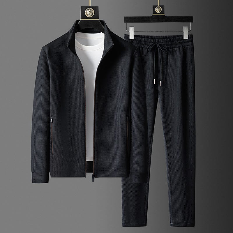 Reynold Men's Tracksuit – Zip Jacket & Slim Fit Pants Smart Casual Set