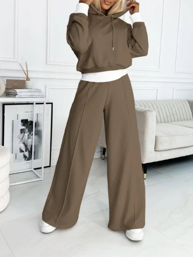 Aurora Women's Two-Piece Lounge Set – Soft Loose Fit Short Sleeve Outfit