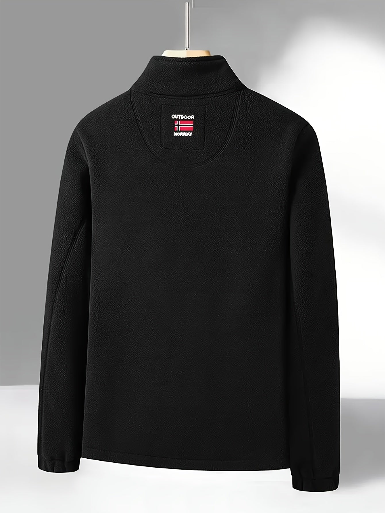 Julius Men's Fleece Jacket – Outdoor Norway High Collar Breathable Warm Layer