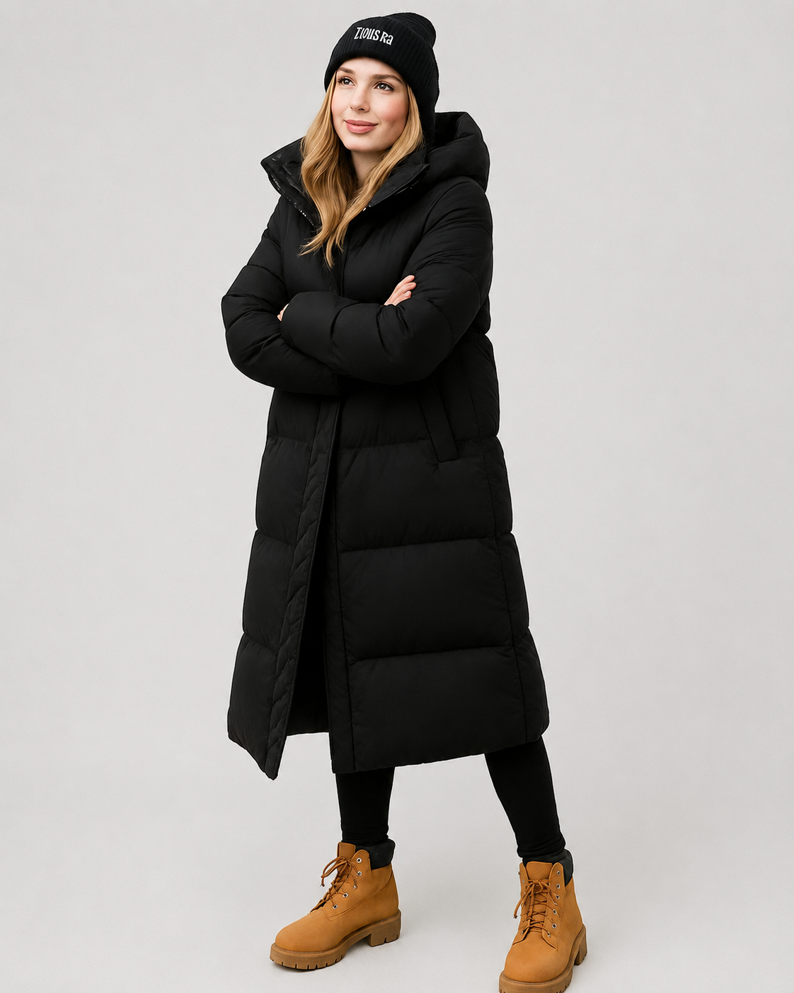 Laura Women's Long Puffer Coat – Oversized Quilted Winter Jacket for Casual Wear