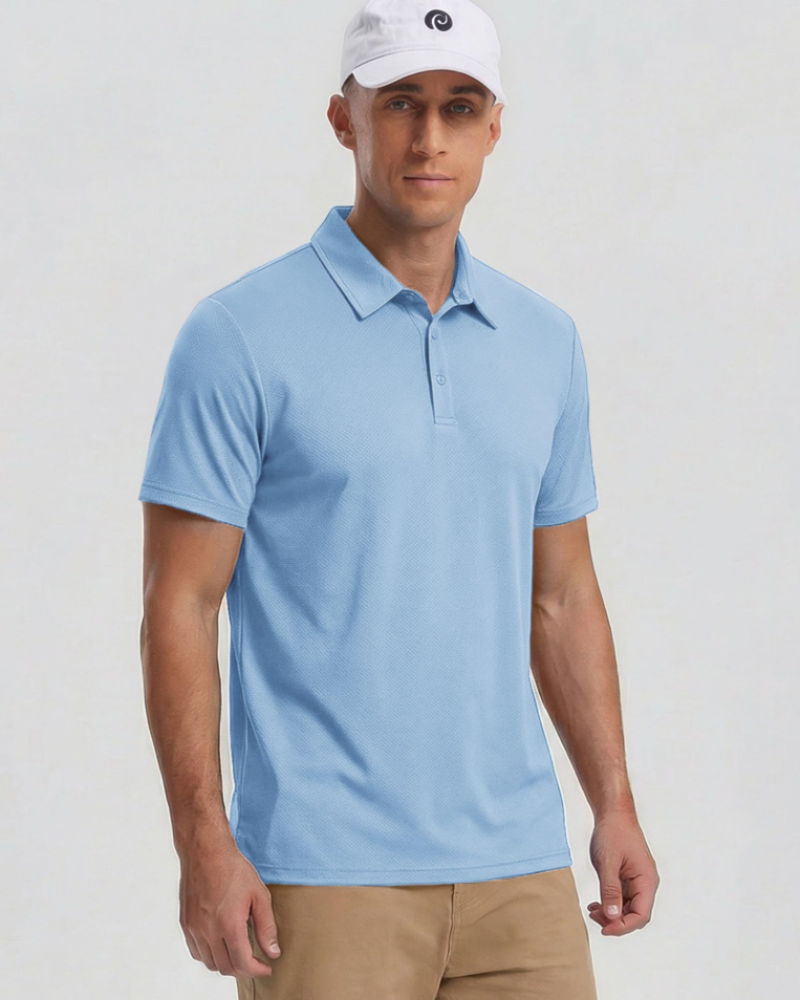 Ashton Men’s Performance Polo Shirt – Quick-Dry, Moisture-Wicking & UPF 50+ Stretch