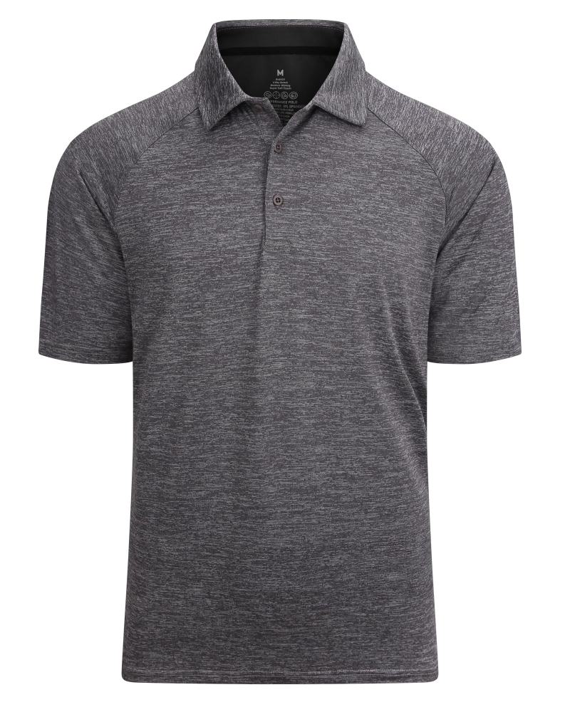 Wesley Men’s Golf Polo Shirt – Quick-Dry Stretch, Moisture-Wicking & UPF 40+