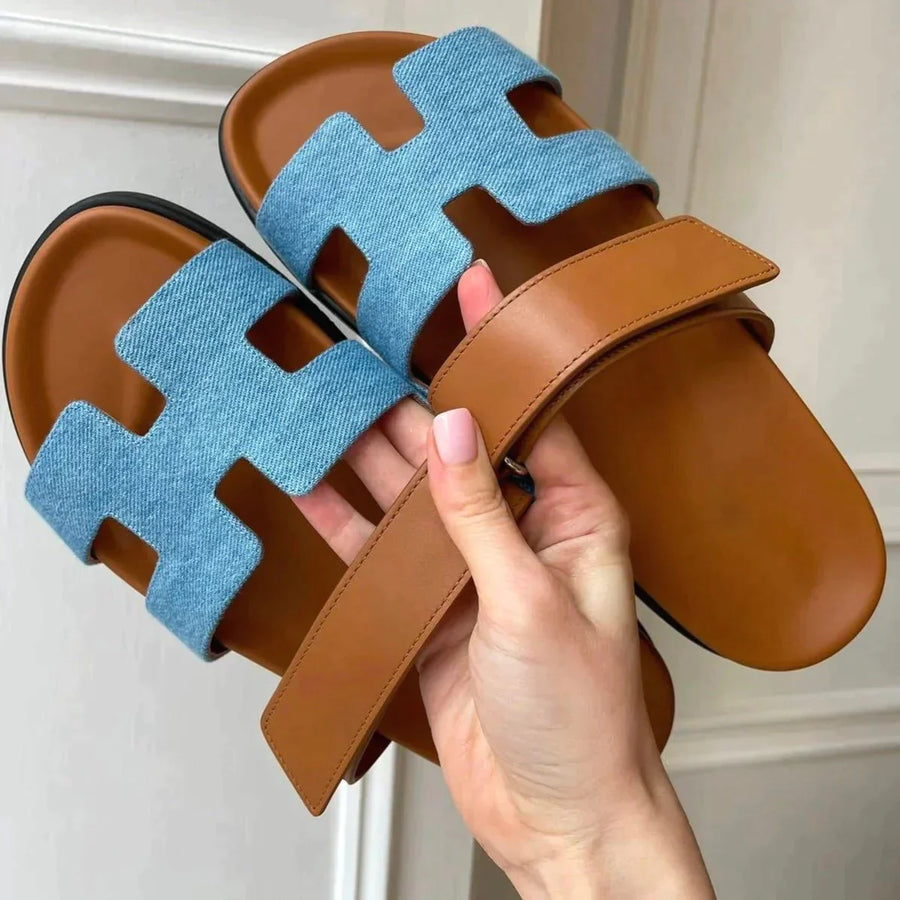 Paula Women's Summer Sandals – Adjustable Straps Cushioned Lightweight Slides