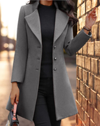Juniper Women's Wool Blend Coat – Fitted Warm Winter Coat for Elegant Outfits