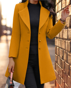 Juniper Women's Wool Blend Coat – Fitted Warm Winter Coat for Elegant Outfits