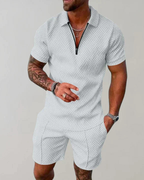 Oliver Men's Summer Set – Cotton Linen Two-Piece Outfit for Vacation and Casual Wear