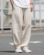 Liam Men's Linen Pants – Wide Leg Breathable Summer Trousers for Casual Wear