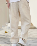Liam Men's Linen Pants – Wide Leg Breathable Summer Trousers for Casual Wear