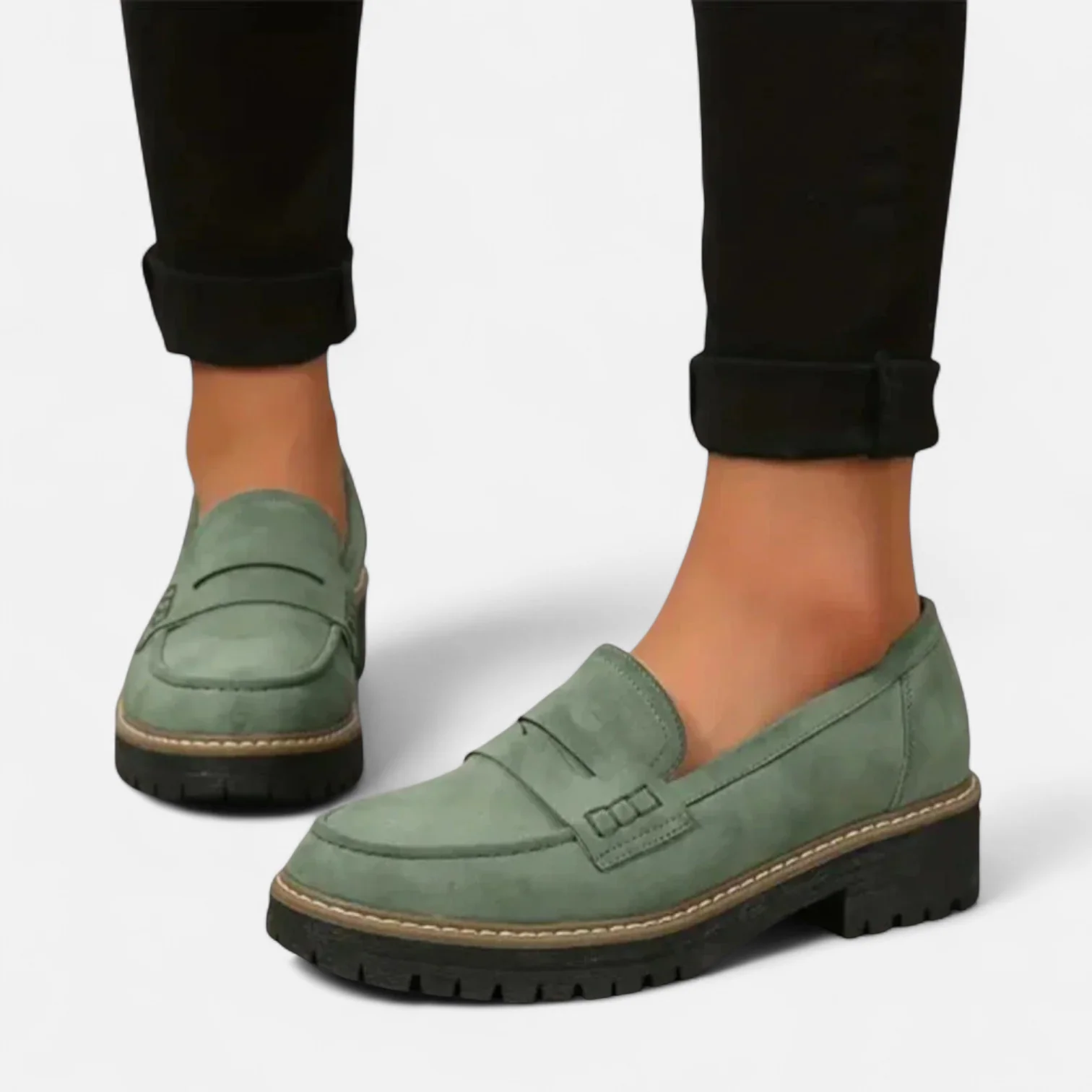 Keanna Women's Loafers – Arch Support Cushioned Non-Slip Work Shoes