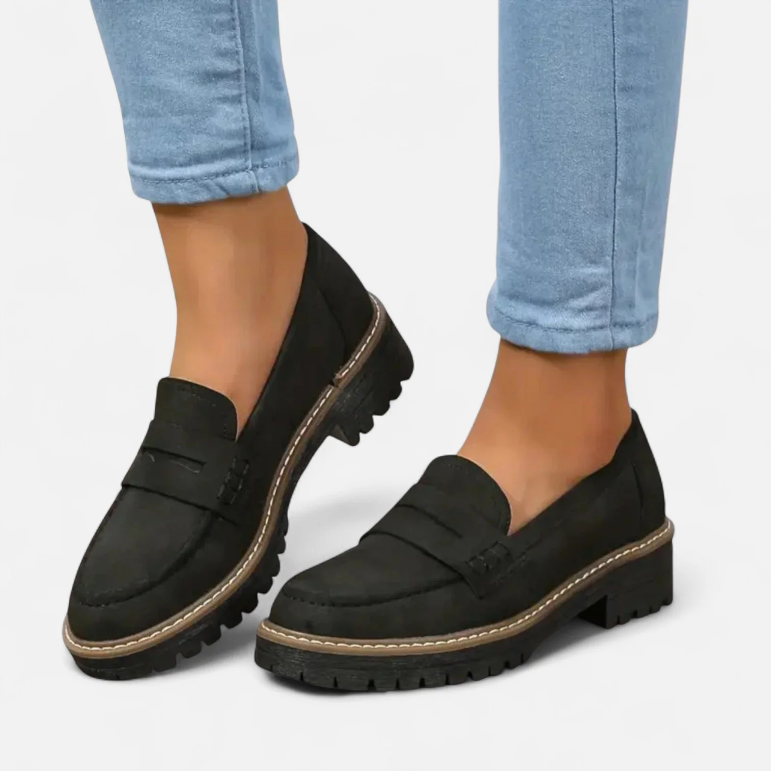 Keanna Women's Loafers – Arch Support Cushioned Non-Slip Work Shoes