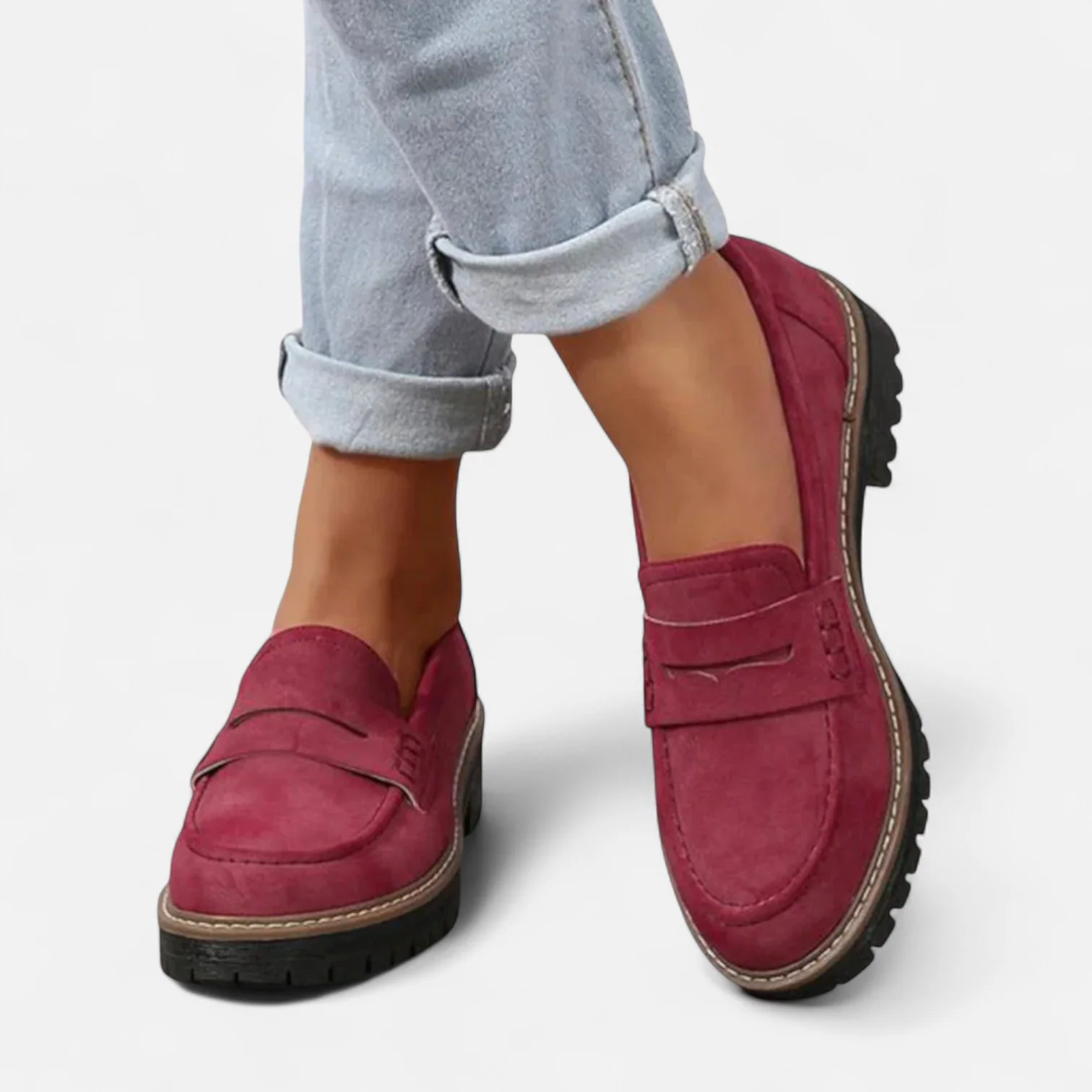 Keanna Women's Loafers – Arch Support Cushioned Non-Slip Work Shoes