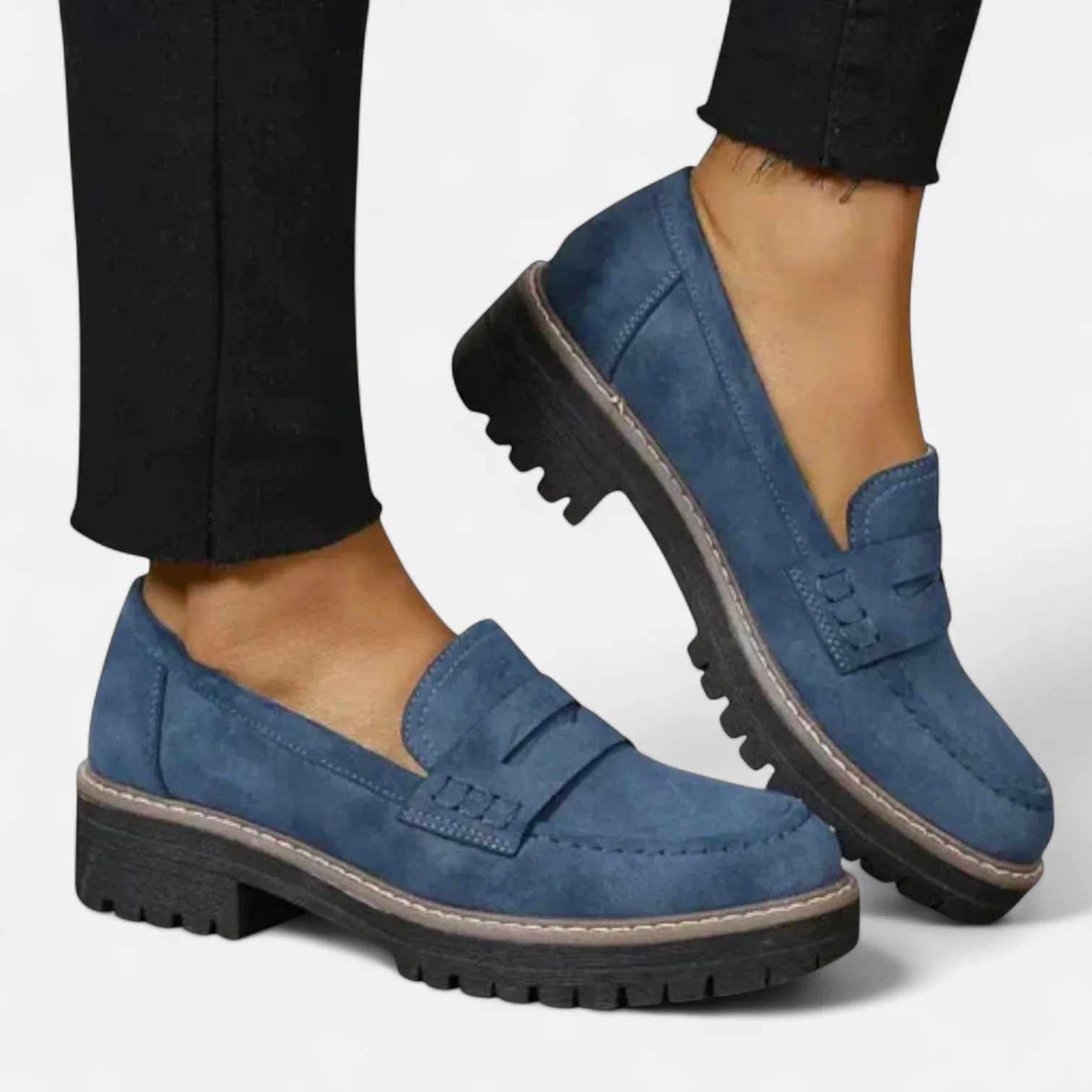 Keanna Women's Loafers – Arch Support Cushioned Non-Slip Work Shoes