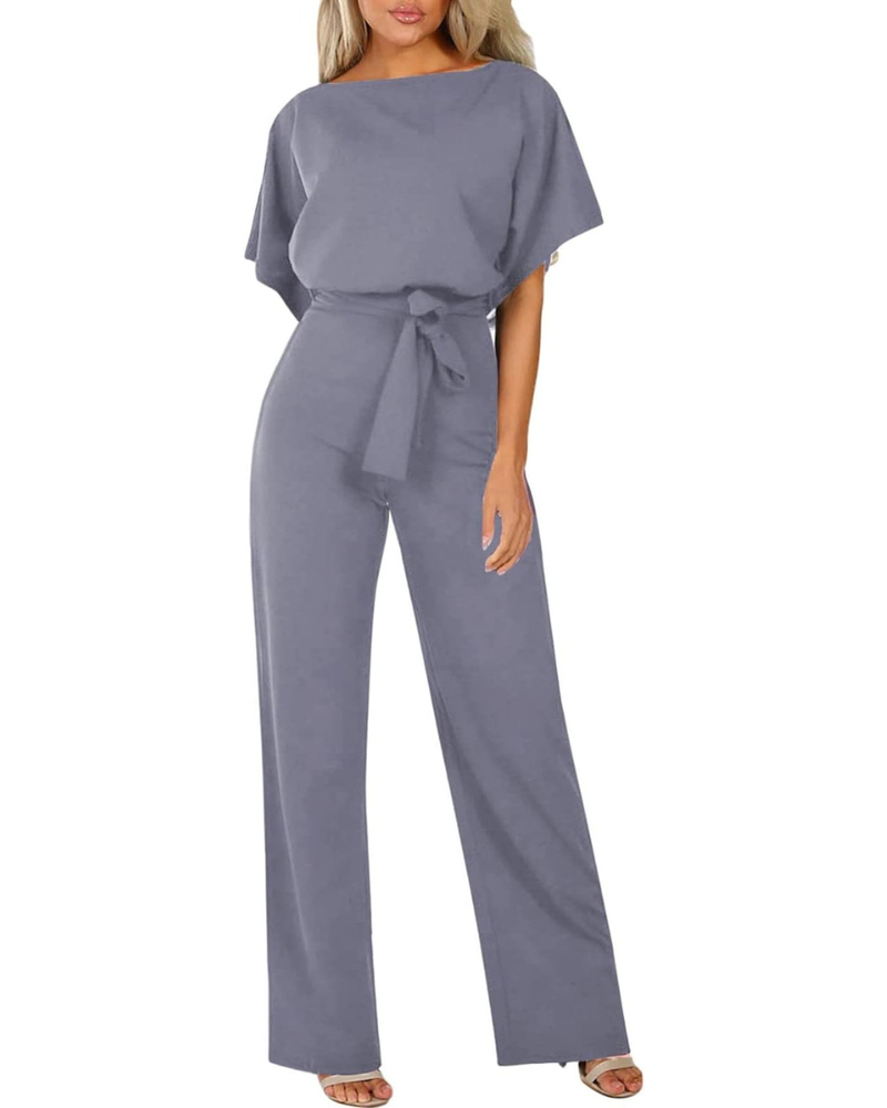 Sophia Women's Jumpsuit – Minimalist Regular Fit One-Piece for Office and Evening Wear