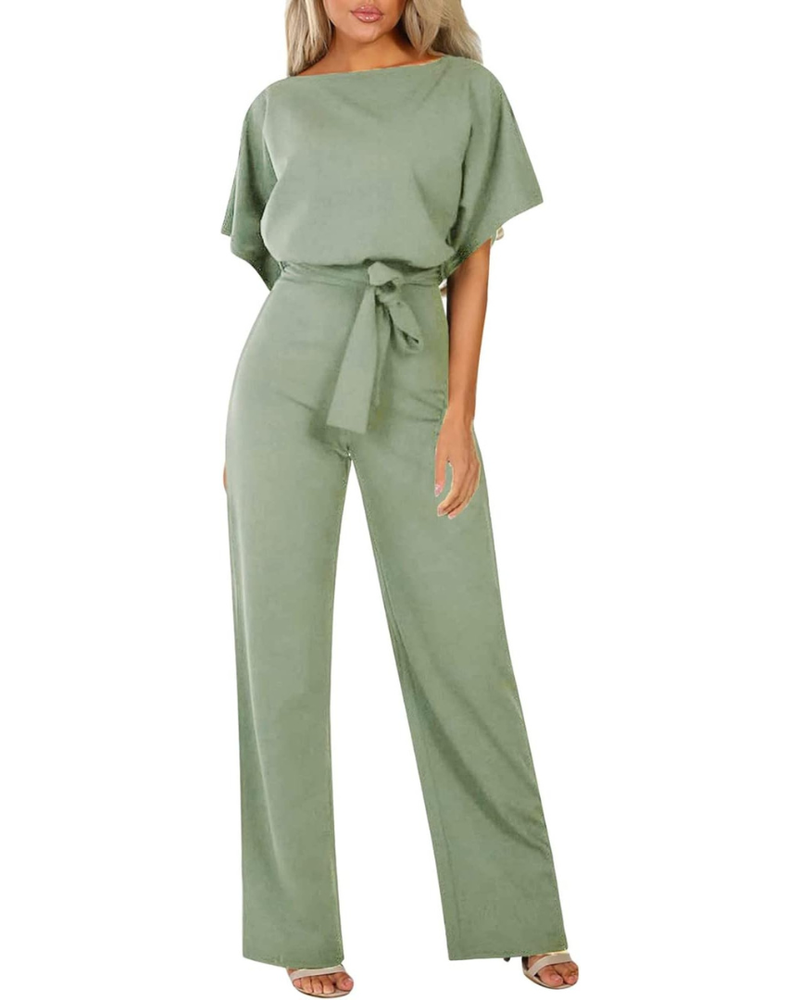 Sophia Women's Jumpsuit – Minimalist Regular Fit One-Piece for Office and Evening Wear