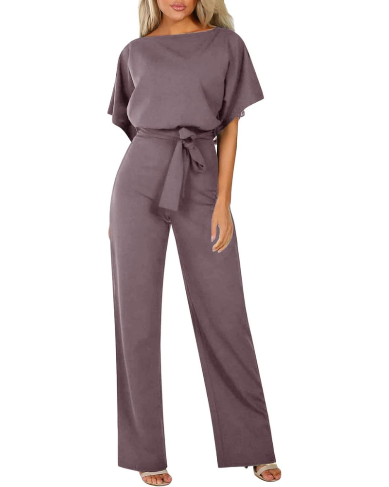 Sophia Women's Jumpsuit – Minimalist Regular Fit One-Piece for Office and Evening Wear